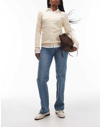 Levi's - Vaqueros De Corte Largo Y Recto Con Lavado Medio Ribcage De -Azul - Lyst