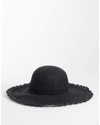Accessorize - Floppy Edge Straw Hat - Lyst