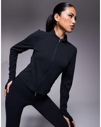 Nike - Zenvy Dri-fit Full Zip Long Sleeved Top - Lyst
