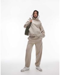 TOPSHOP - Community Graphic Cuffed Trackies - Lyst