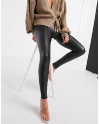 AllSaints - Cora Pu Leather leggings - Lyst