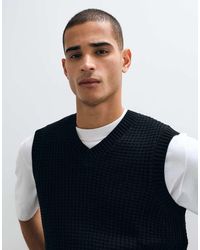 ASOS - Relaxed Textured Waffle Knit Singlet - Lyst