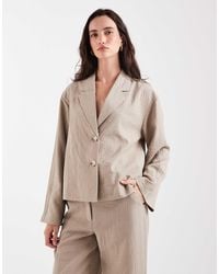 Object - Mix And Match Short Boxy Tailored Blazer - Lyst
