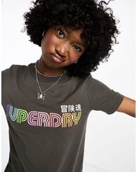 Superdry - Vintage Retro Rainbow Short Sleeve T-shirt - Lyst
