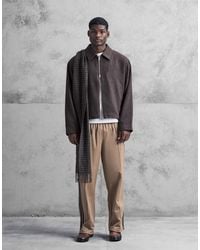 ASOS - Harrington Wool Look Jacket - Lyst