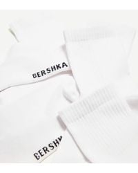 Bershka - Pack Of 3 Pairs Of Sporty Socks - Lyst