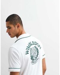 Polo Ralph Lauren - Wimbledon Capsule Embroidered Back Crest Logo Short Sleeve Terry Shirt Co-Ord - Lyst