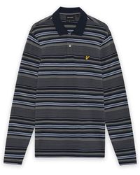 Lyle & Scott - Ls Polo Shirt Multi Stripe Long Sleeve Polo Shirt - Lyst