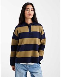 New Look - Polotrui Met Brede Strepen - Lyst