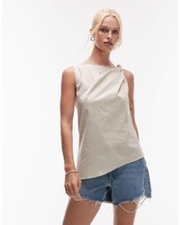 Mango - – ärmelloses, asymmetrisches oberteil - Lyst