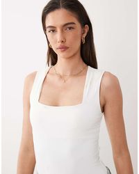 New Look - Square Neck Bodysuit - Lyst