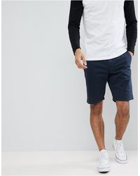 Superdry - Slim Fit Chino Short In Navy - Lyst