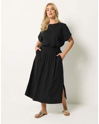 Yours Clothing - Elasticated Waist Maxi Dress - Lyst