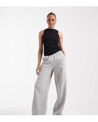 ASOS - Asos Design Tall Wide Leg Brushback jogger - Lyst