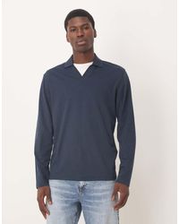 SELECTED - Polo With Split Neck - Lyst