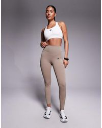 adidas Originals - Adidas Training Optime 7/8 Rib Leggings - Lyst