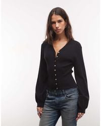 Monki - Fitted Compact Cardigan - Lyst