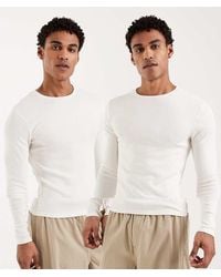 ASOS - Essentials 2 Pack Muscle Fit Long Sleeve T-shirts - Lyst