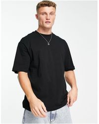 River Island - Camiseta extragrande negra - Lyst