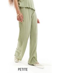 Vero Moda - Pantalones caquis plisados - Lyst