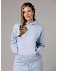 French Connection - Cotton Blend Oversized Kangaroo Pocket Hoody - Lyst