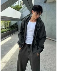 Bershka - Sweat court coupe carrée à fermeture éclair - Lyst