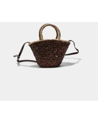 Stradivarius - Mini Borsa Da Basket Con Paillettes - Lyst