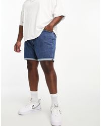 Calvin Klein - Big & tall – jeans-shorts - Lyst