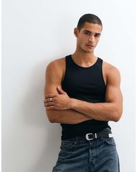 ASOS - Basic Muscle Fit Hemdje - Lyst