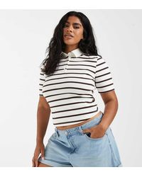 ASOS - Asos Design Curve Denim Comfort Mom Shorts - Lyst