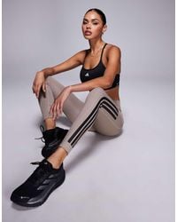 adidas Originals - Adidas Training 7/8 Optime leggings With Tonal 3 Stripe - Lyst