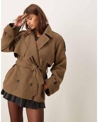 ASOS - Oversized Formal Trench Coat With Strong Shoulder - Lyst