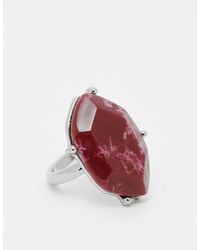Reclaimed (vintage) - Ring With Faux Stone - Lyst