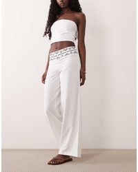 Mango - Teen Cotton Rich Straight Trouser - Lyst