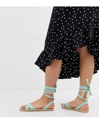 ASOS Jala - Sandali bassi stile espadrilles blu