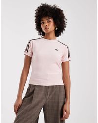 adidas Originals - – cali – t-shirt aus frottee - Lyst