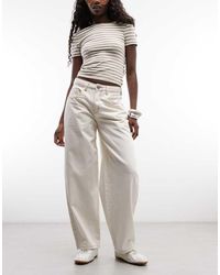 Daisy Street - Low Rise Barrel Jeans - Lyst