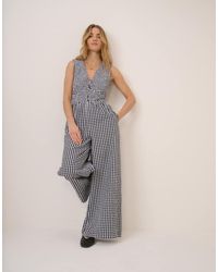 Nobody's Child - Carmen Sleeveless V-neck Cotton Jumpsuit - Lyst