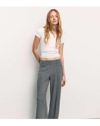 Stradivarius - Knit Trousers With Seam Detail - Lyst