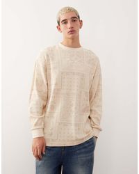 Karlkani - Signature Waffle Paisley Long Sleeve T-shirt - Lyst