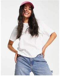 Weekday Prime Cotton T-shirt in Black 