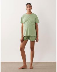 ASOS - Asos Design Maternity Mix & Match Cotton Pajama Flippy Shorts - Lyst