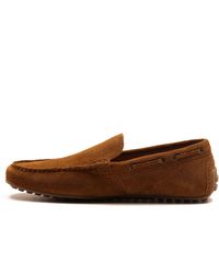 Thomas Crick - Duval - mocassins casual à enfiler en cuir et daim - Lyst
