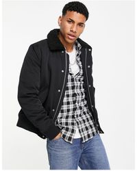 TOPMAN Harrington Jacket With Borg 