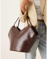 ASOS - Tote Tas Met Vaasvorm En Handvat - Lyst