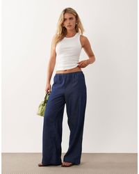 JDY Petite - – hose aus chambray - Lyst