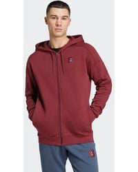 adidas Originals - Manchester United Seasonal Full-Zip Hoodie - Lyst