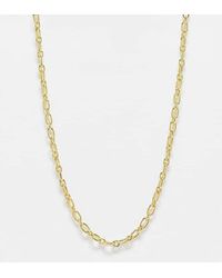 Pieces - 18K Plated Chain Necklace - Lyst