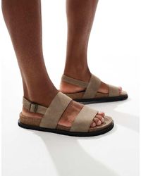 schuh - Sol Double Strap Footbed Sandals - Lyst