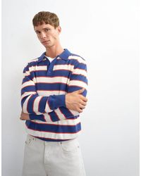 TOPMAN - Regular-Fit Gestreepte Gebreide Polo - Lyst